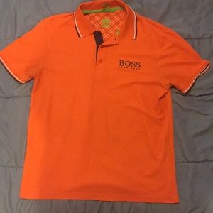 Orange Hugo Boss Polo